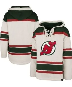 '47 Men's NHL New Jersey Devils Rockaway Lace-Up Pullover Hoodie