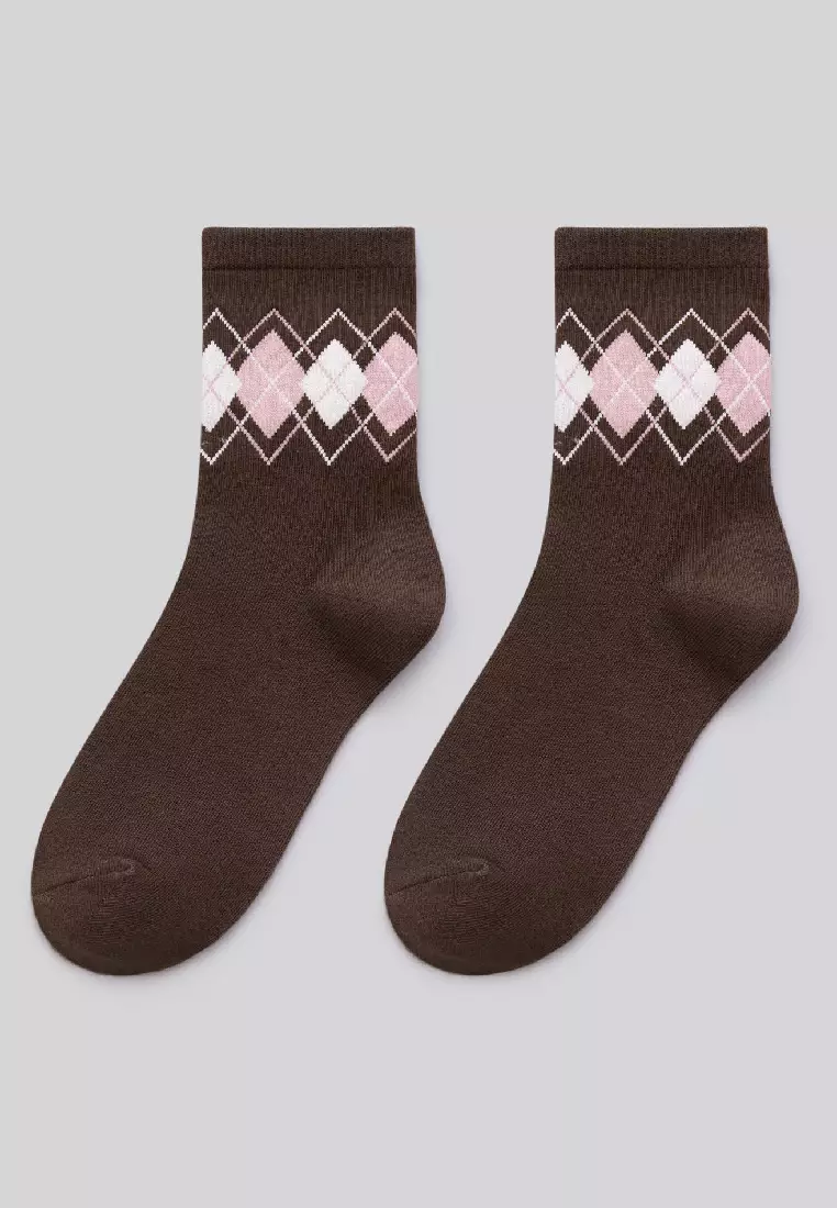 6IXTY8IGHT 6IXTY8IGHT CHRISTINE, Cotton Socks Regular Length for Women Girl AC03937