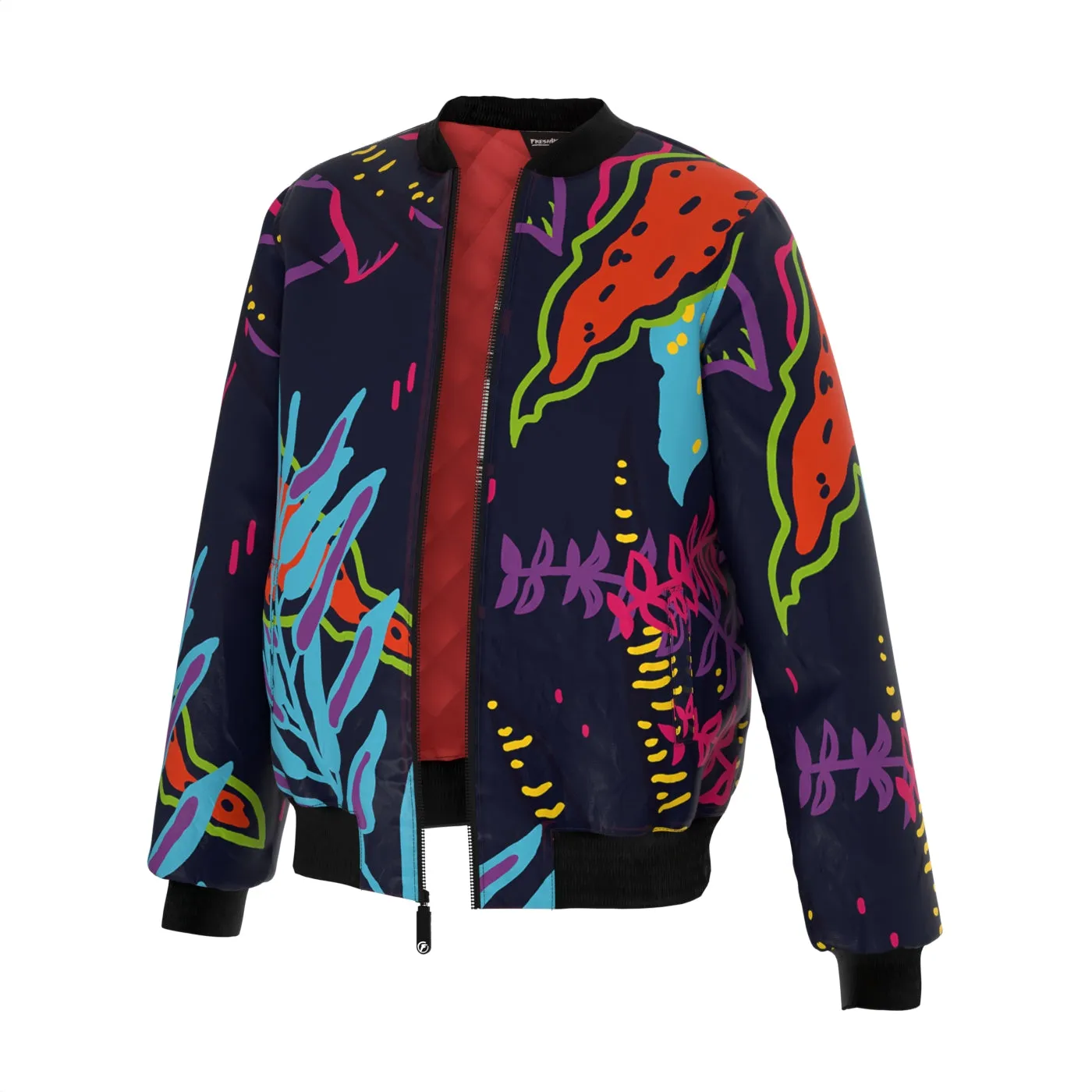 Abstract Garden Bomber Jacket