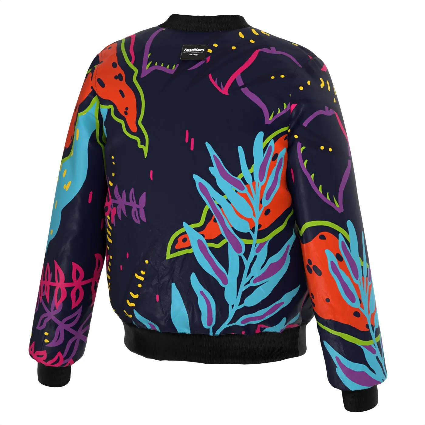 Abstract Garden Bomber Jacket