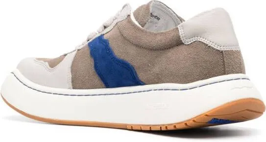 Ader Error colour-block panel low-top sneakers Grey