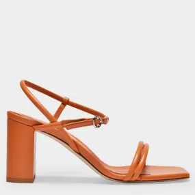 Aeyde  Helene Nappa Sandals in Brown Leather