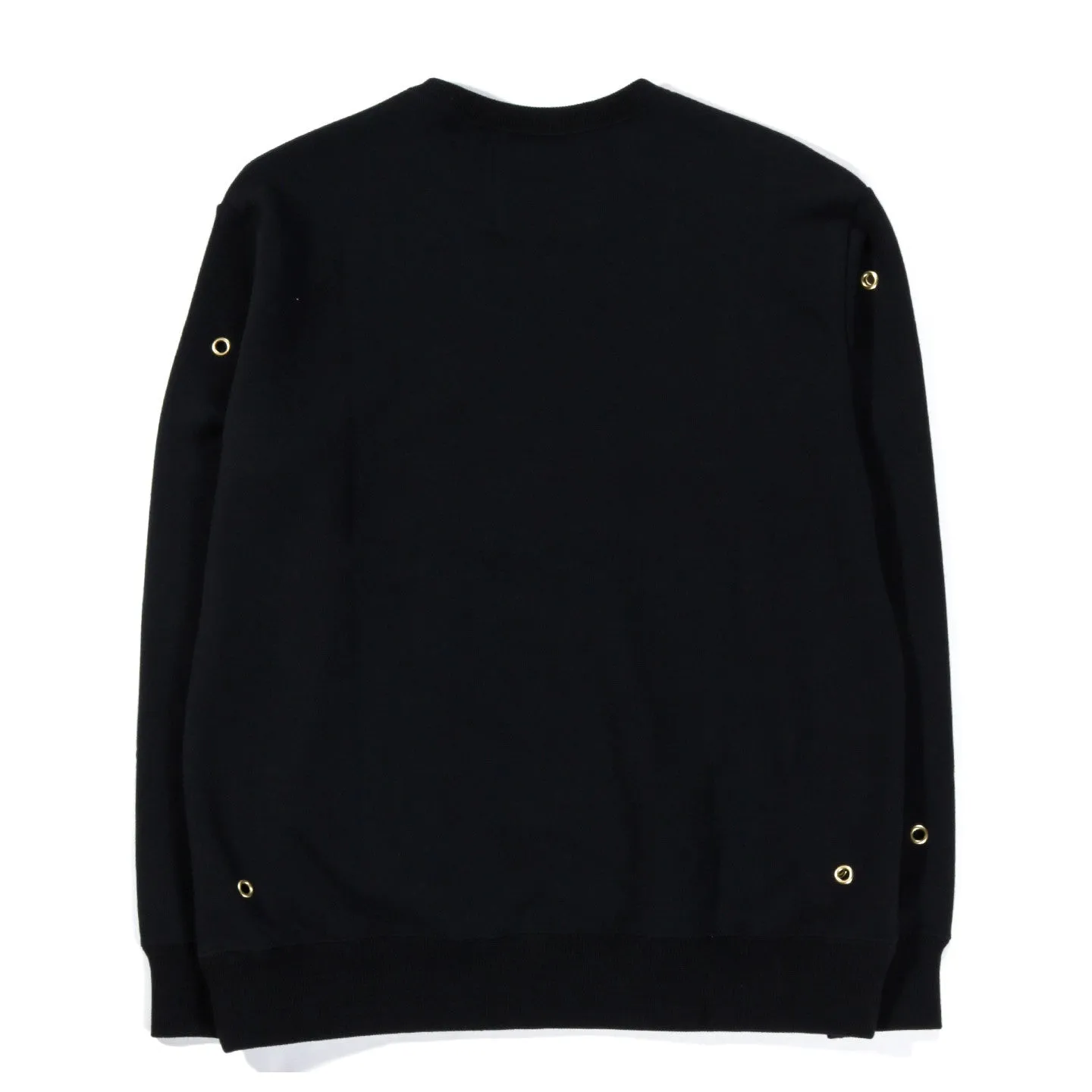 A.FOUR X CALI THORNHILL DEWITT EYELET SWEAT BLACK