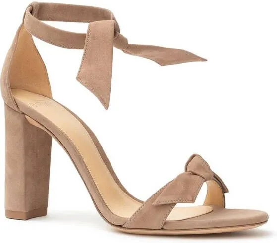 Alexandre Birman Clarita tie strap 90mm sandals Neutrals