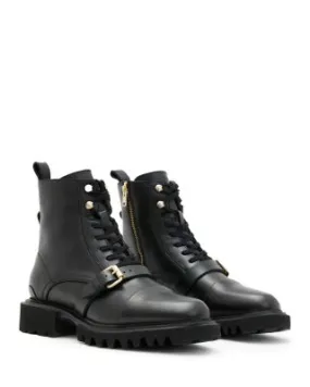 Allsaints Women's Tori Buckle Detail Ankle Boots