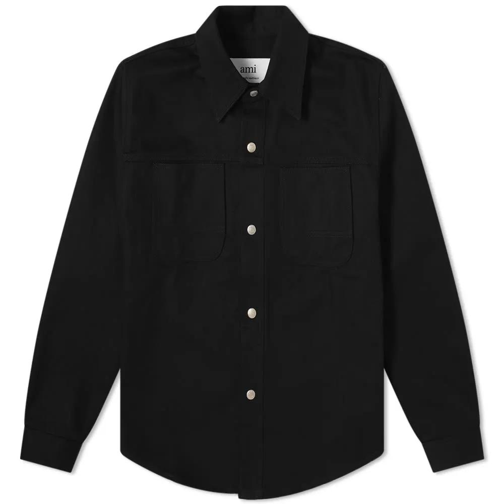 AMI Denim OvershirtBlack