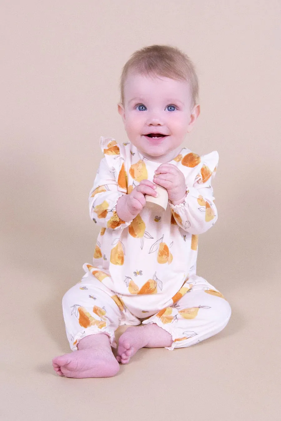 Angel Dear Ruffle Sleeve Romper - Pearfect Family