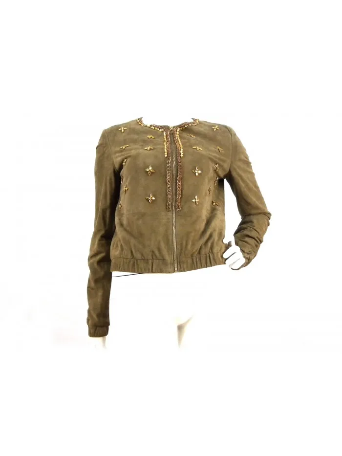 Annarita N Bomber Suede women's jacket