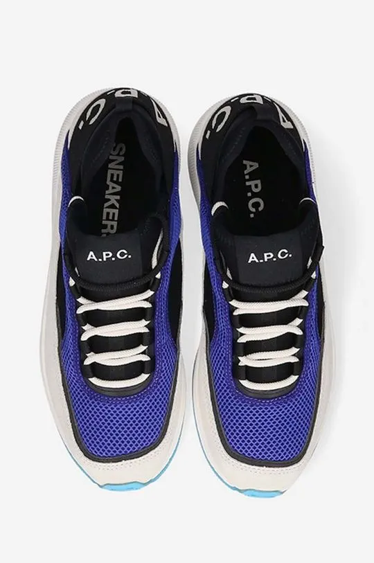 A.P.C. sneakers Run Around navy blue color