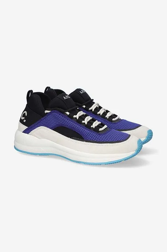 A.P.C. sneakers Run Around navy blue color