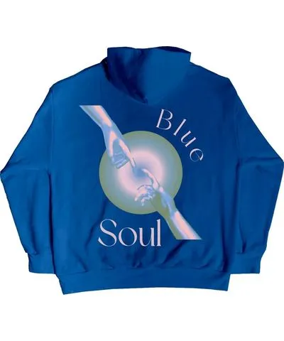 Aura & Co Women's Blue Soul Blue Hoodie