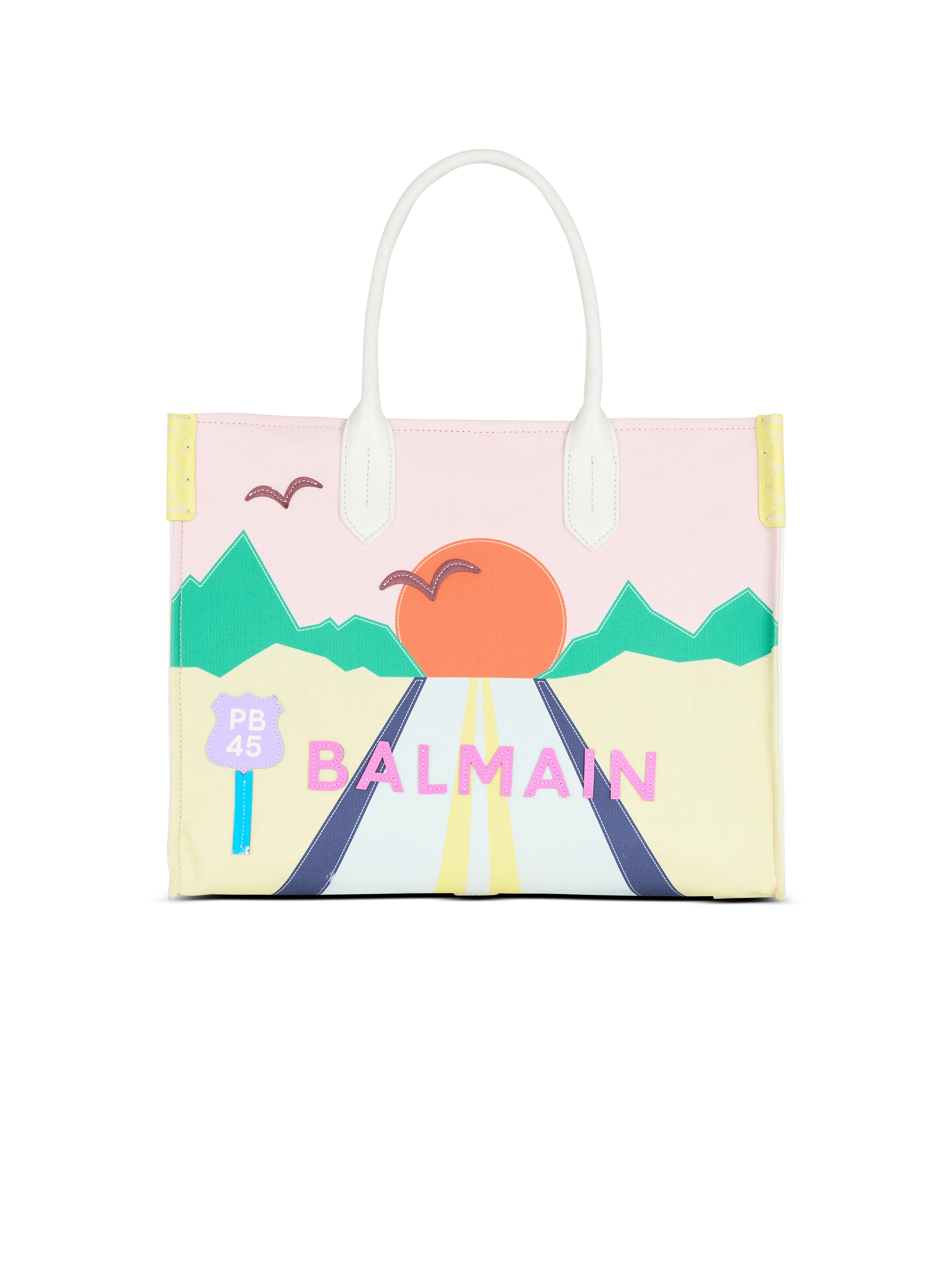 B-Army Shopper Medium canvas and leather Tote bag