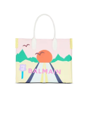 B-Army Shopper Medium canvas and leather Tote bag