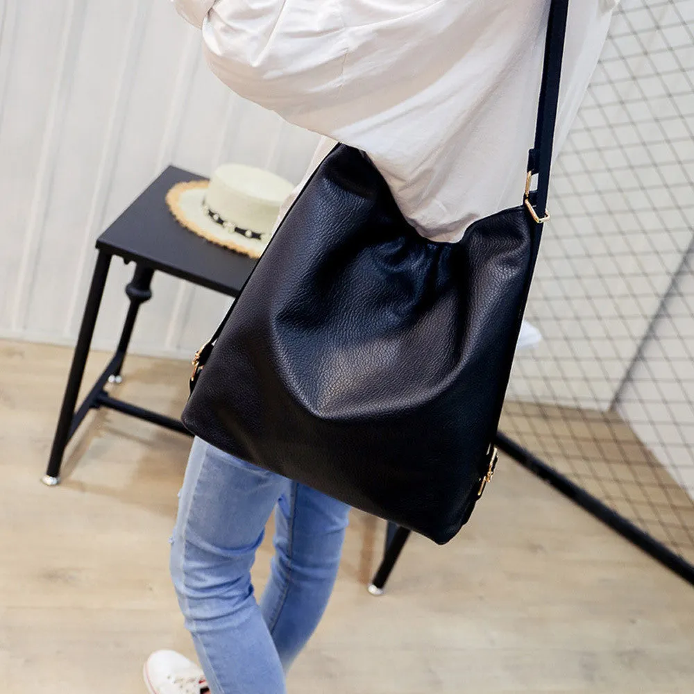 Bags Handbags Women Famous s Shoulder Bag Messenger School Bag Black PU Leather Design bolsos femenina