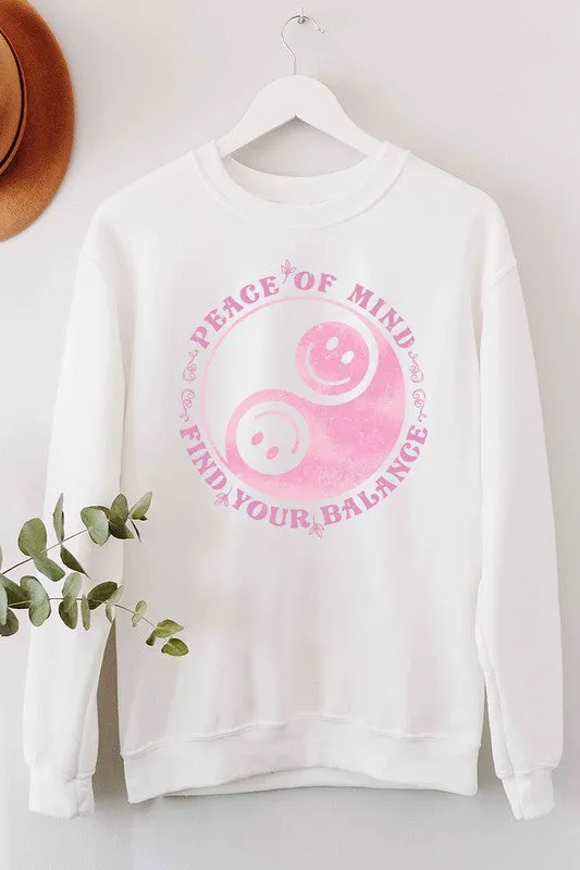 BALANCE OF SMILEY GRAPHIC SWEATSHIRT