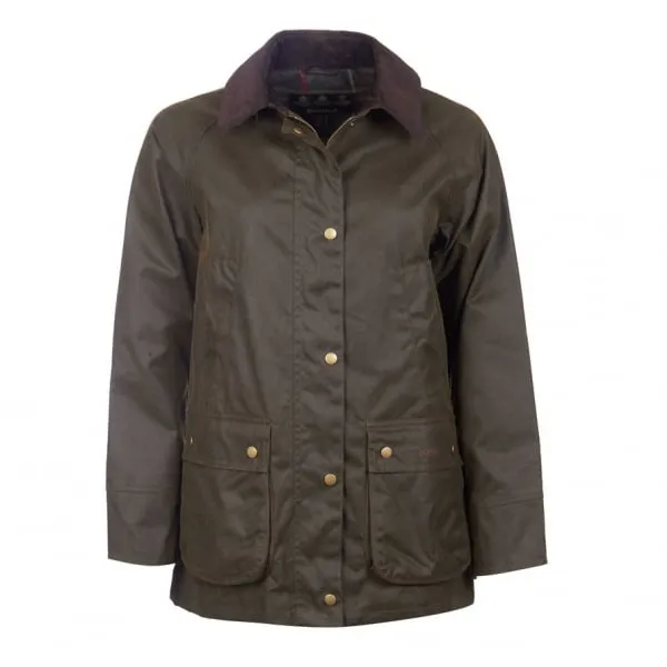 Barbour Womens Acorn Wax Jacket in Olive