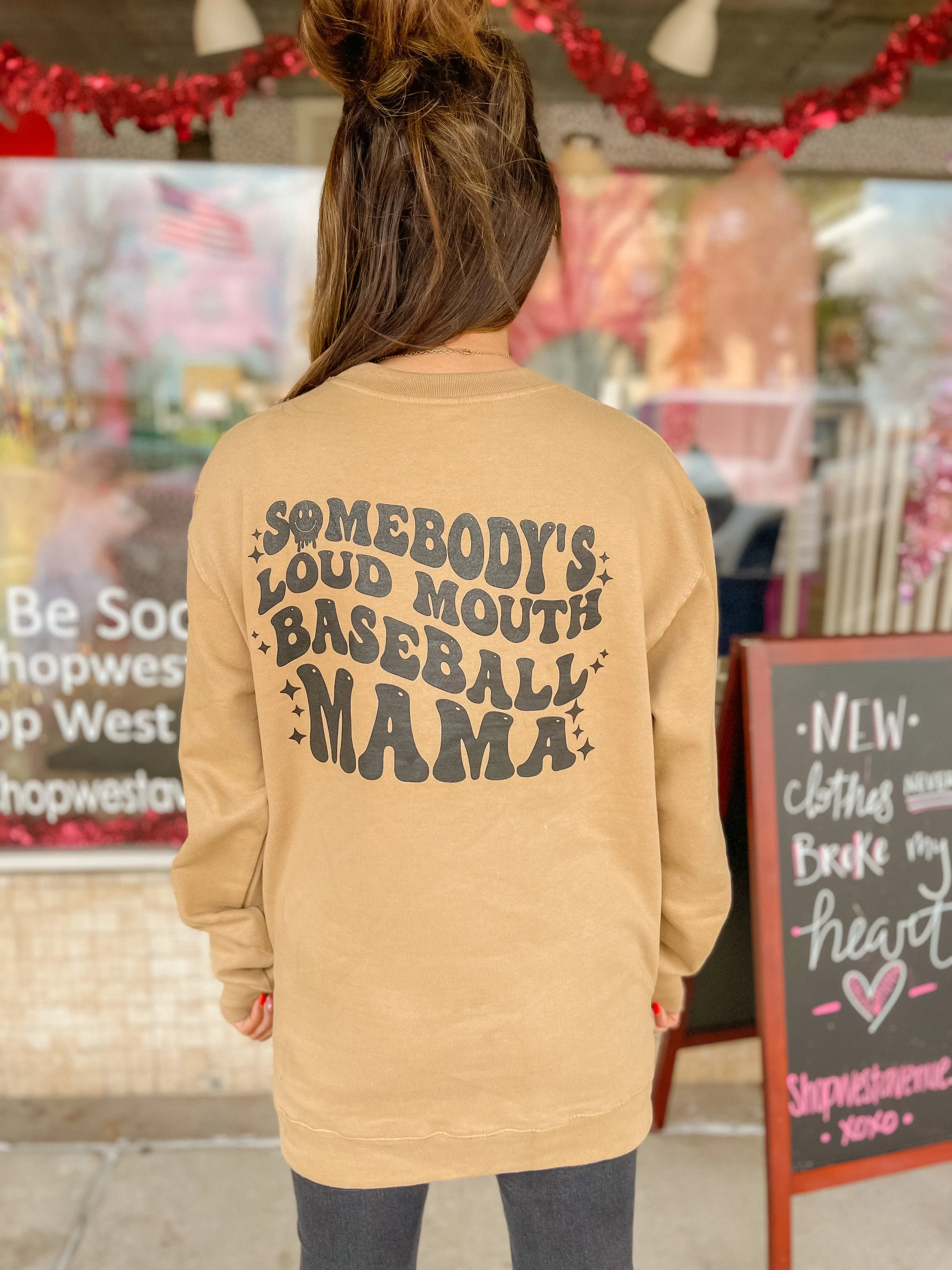 BASEBALL  Somebody’s Loud Baseball Mom Sweatshirt