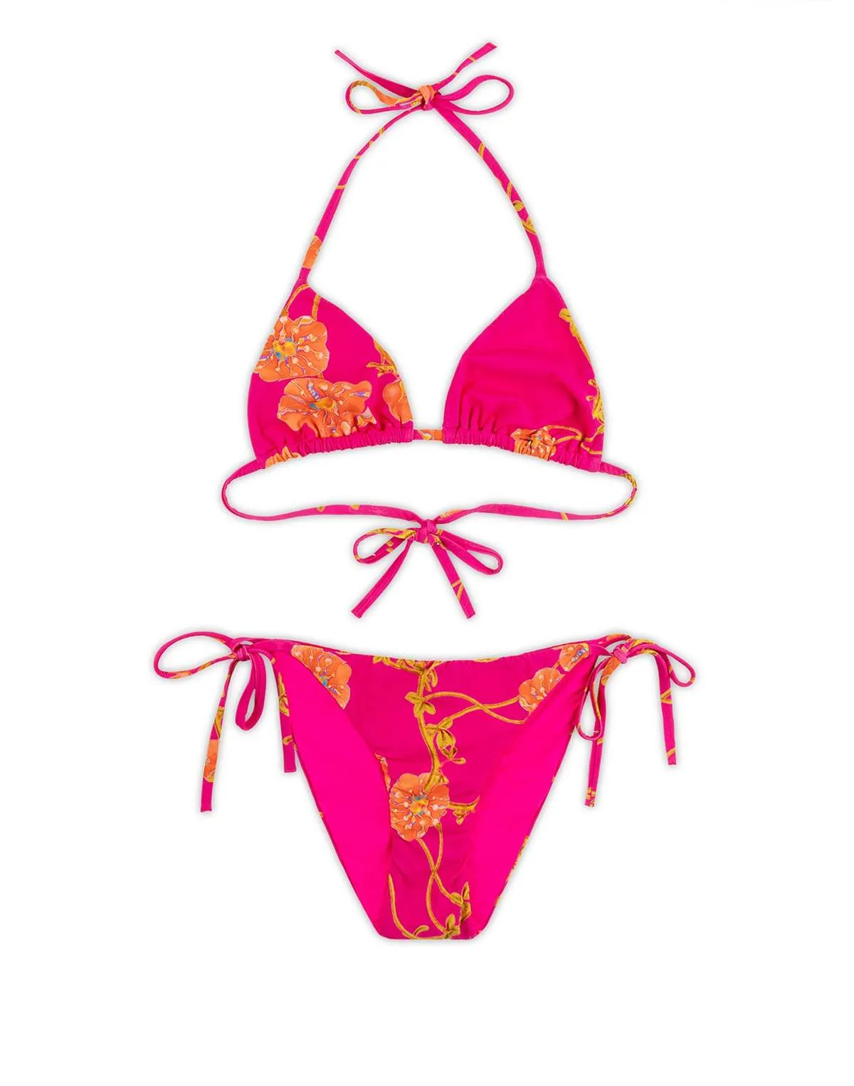 Bella Bikini Bottom - Pink Floral