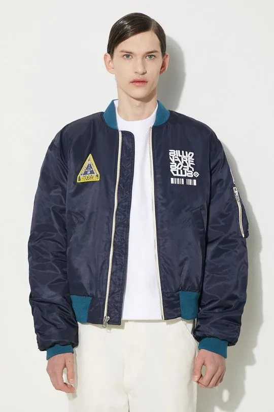 Billionaire Boys Club bomber jacket Outerbanks Bomber men’s navy blue color B24202