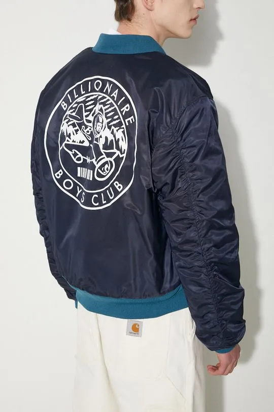 Billionaire Boys Club bomber jacket Outerbanks Bomber men’s navy blue color B24202