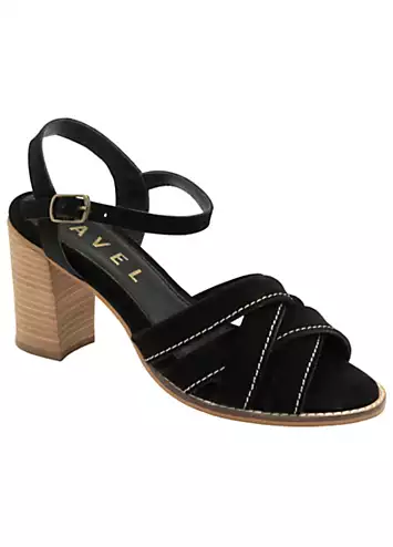 Black Suede Cullen Sandals by Ravel | Look Again