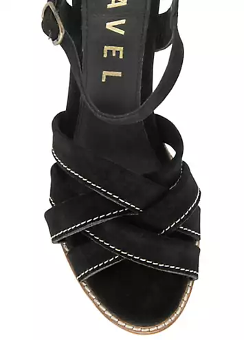 Black Suede Cullen Sandals by Ravel | Look Again