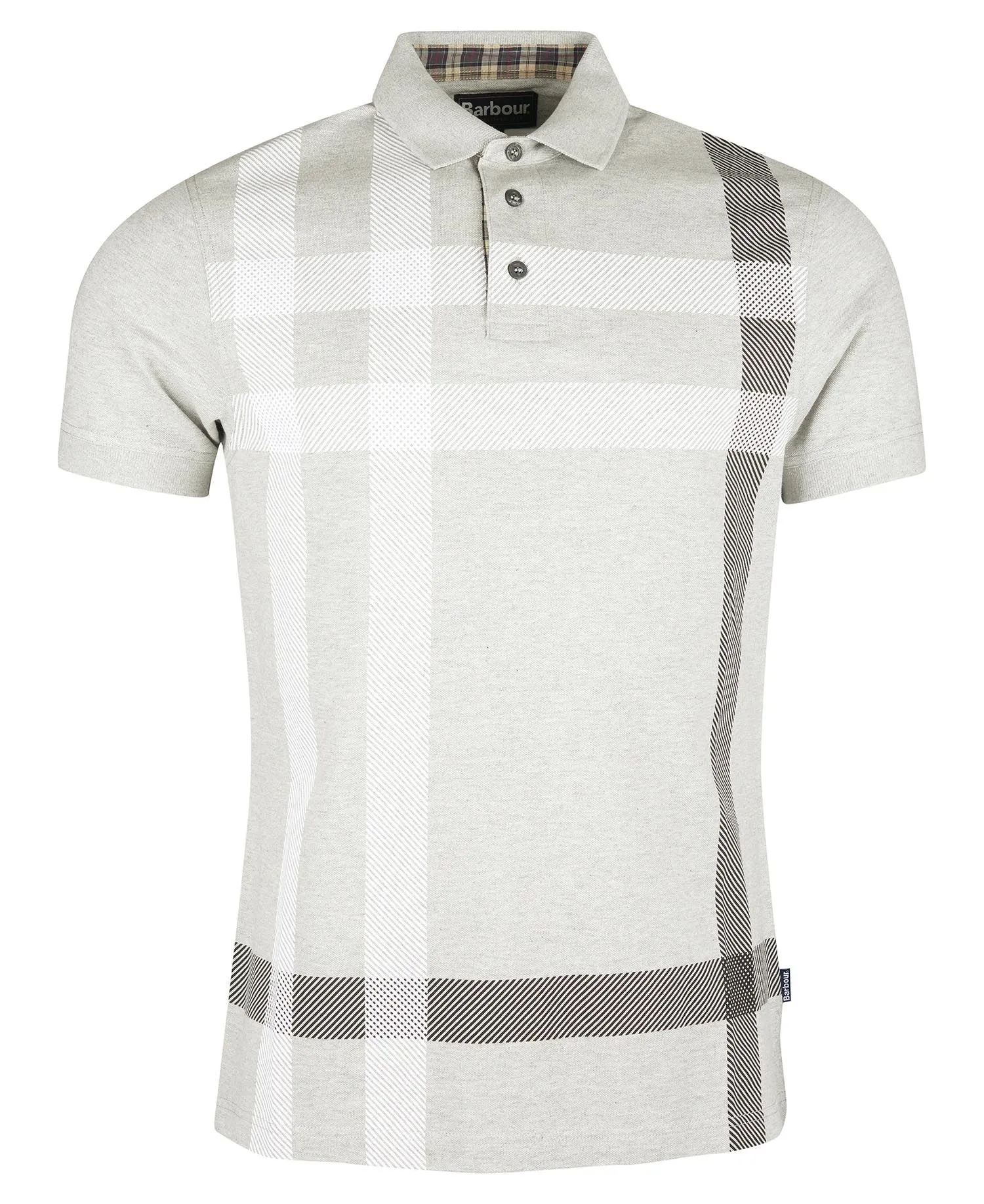  Blaine Oversized Tartan Polo Shirt     