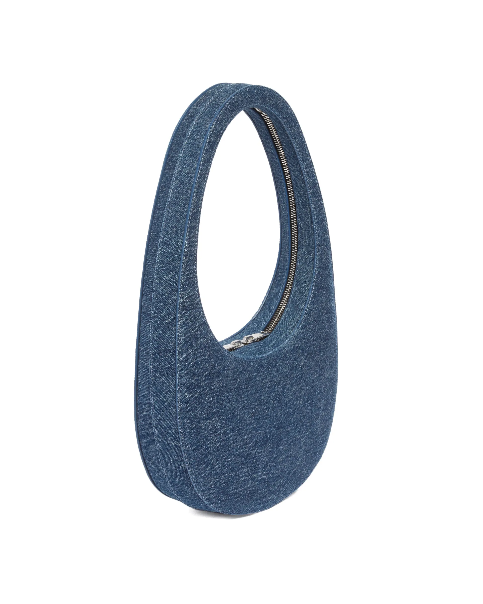 Borsa Swipe In Denim Blu