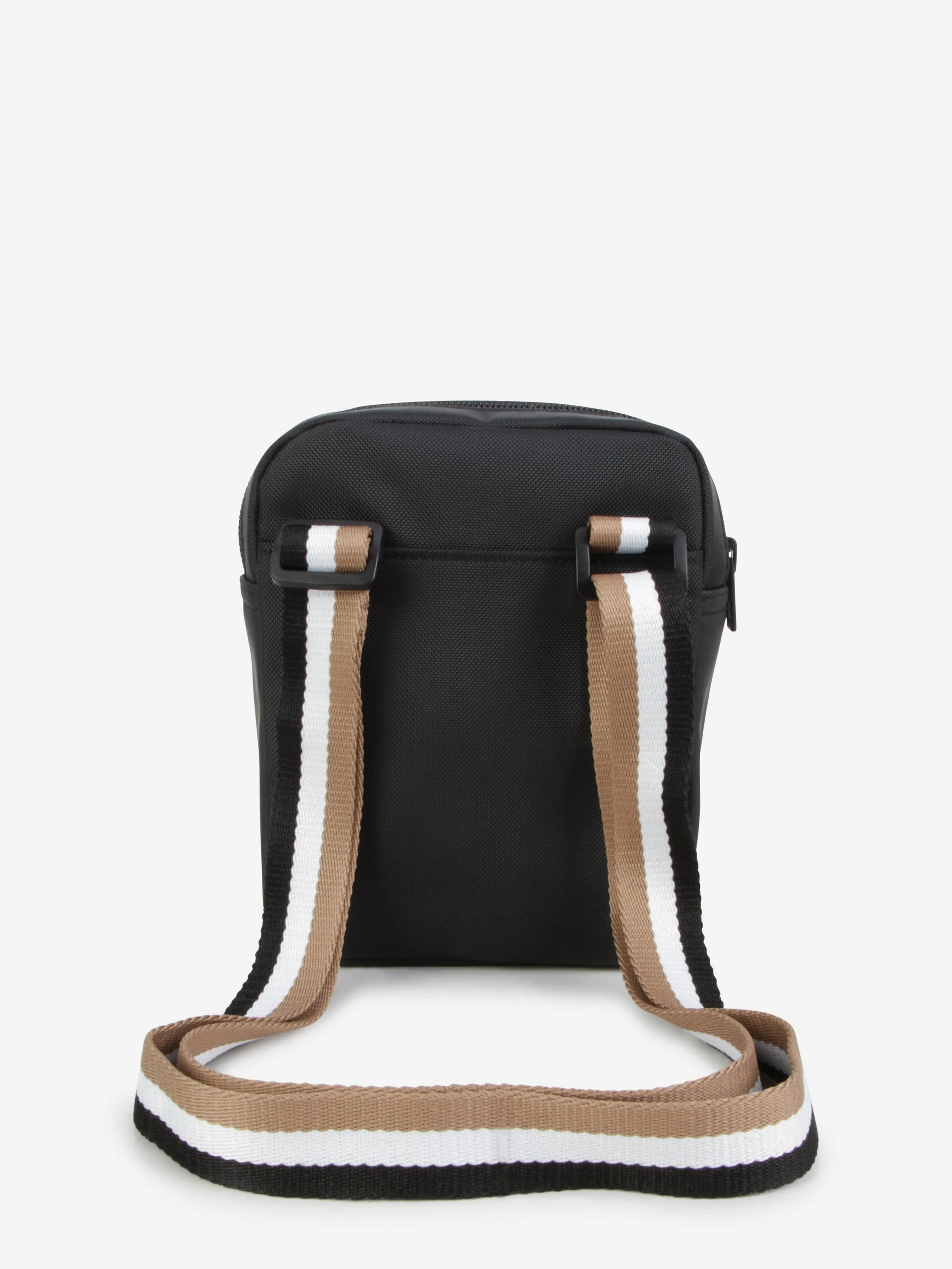 BOSS Boys Logo Messenger Bag in Black (18cm)