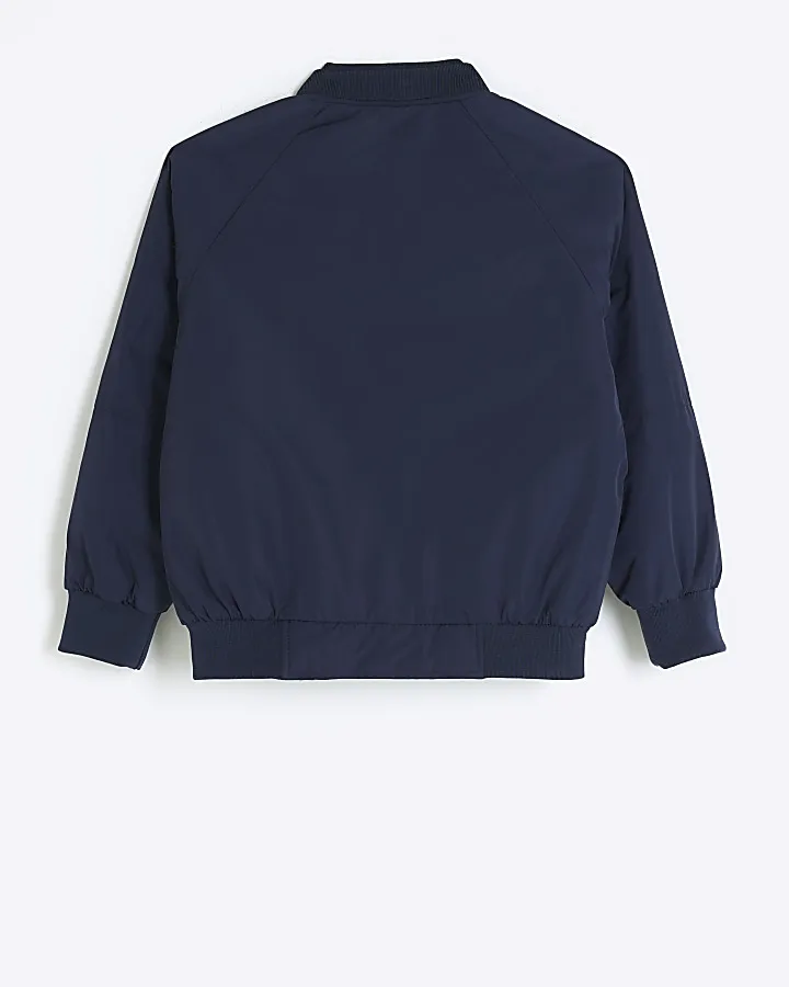 Boys navy bomber jacket