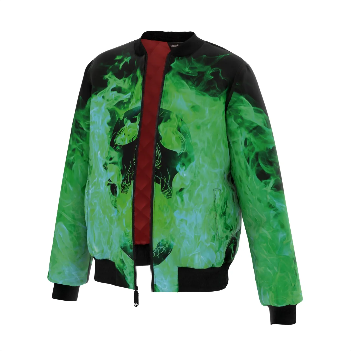 Burning Skull Bomber Jacket