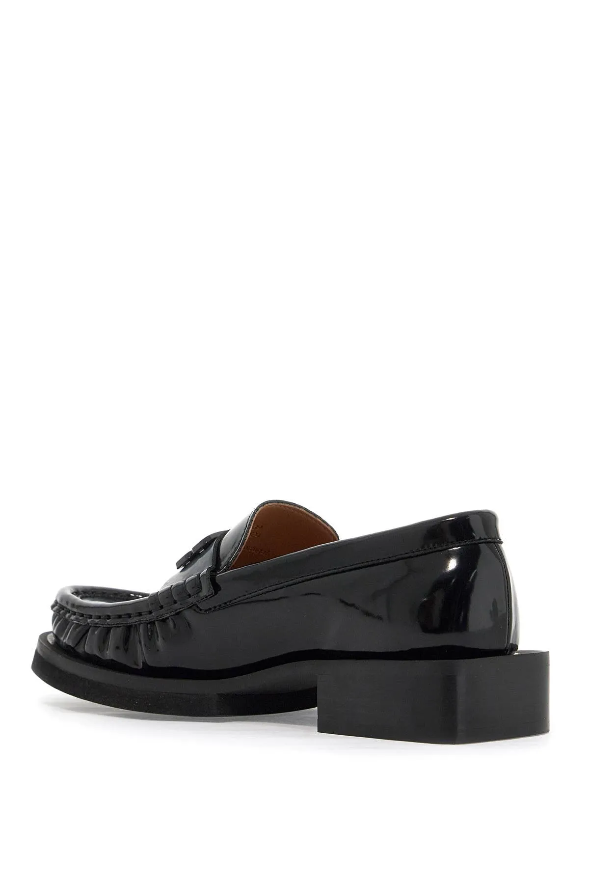 butterfly logo loafers S2635 BLACK