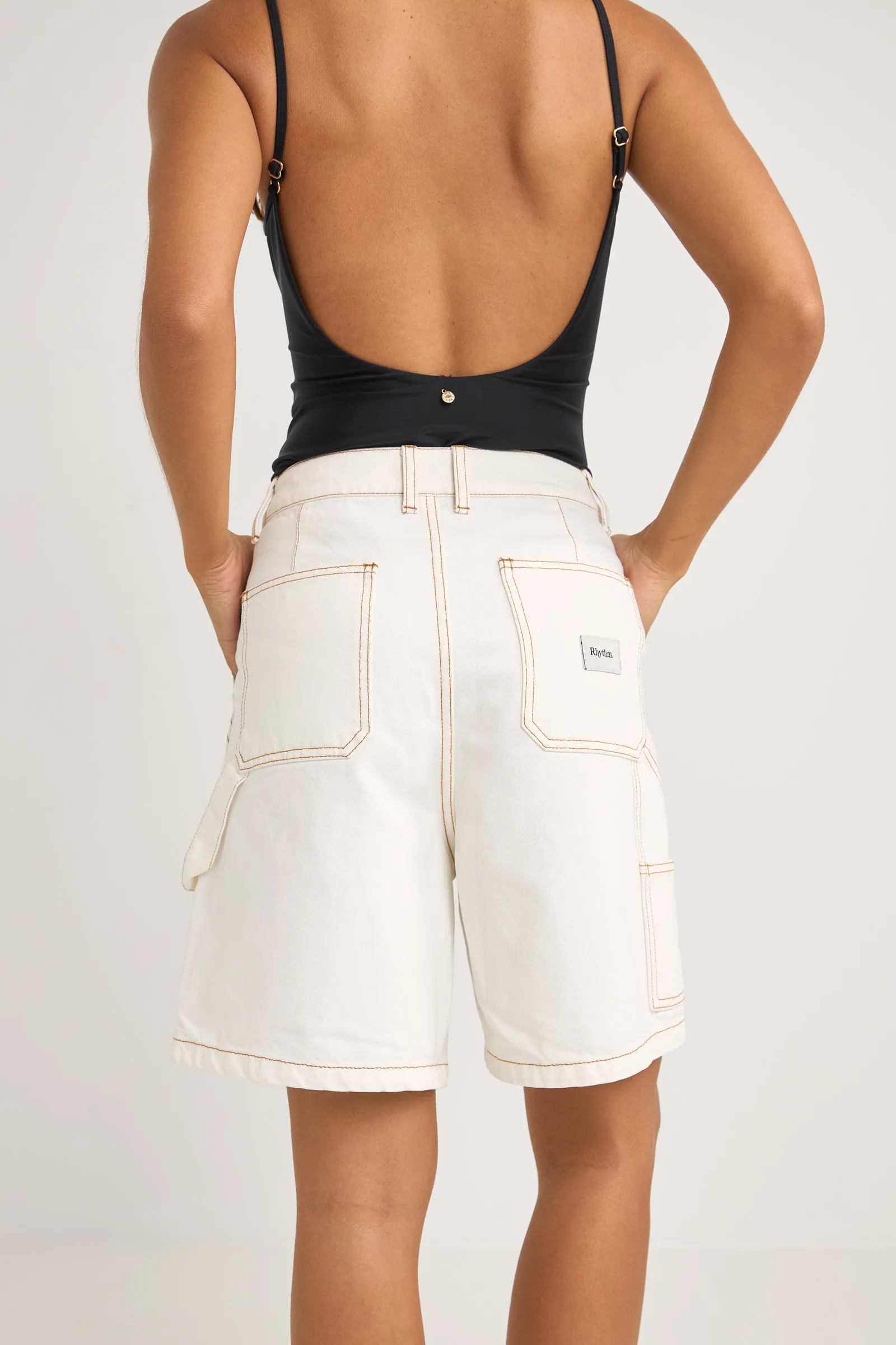 Camilla Carpenter Jorts Ivory