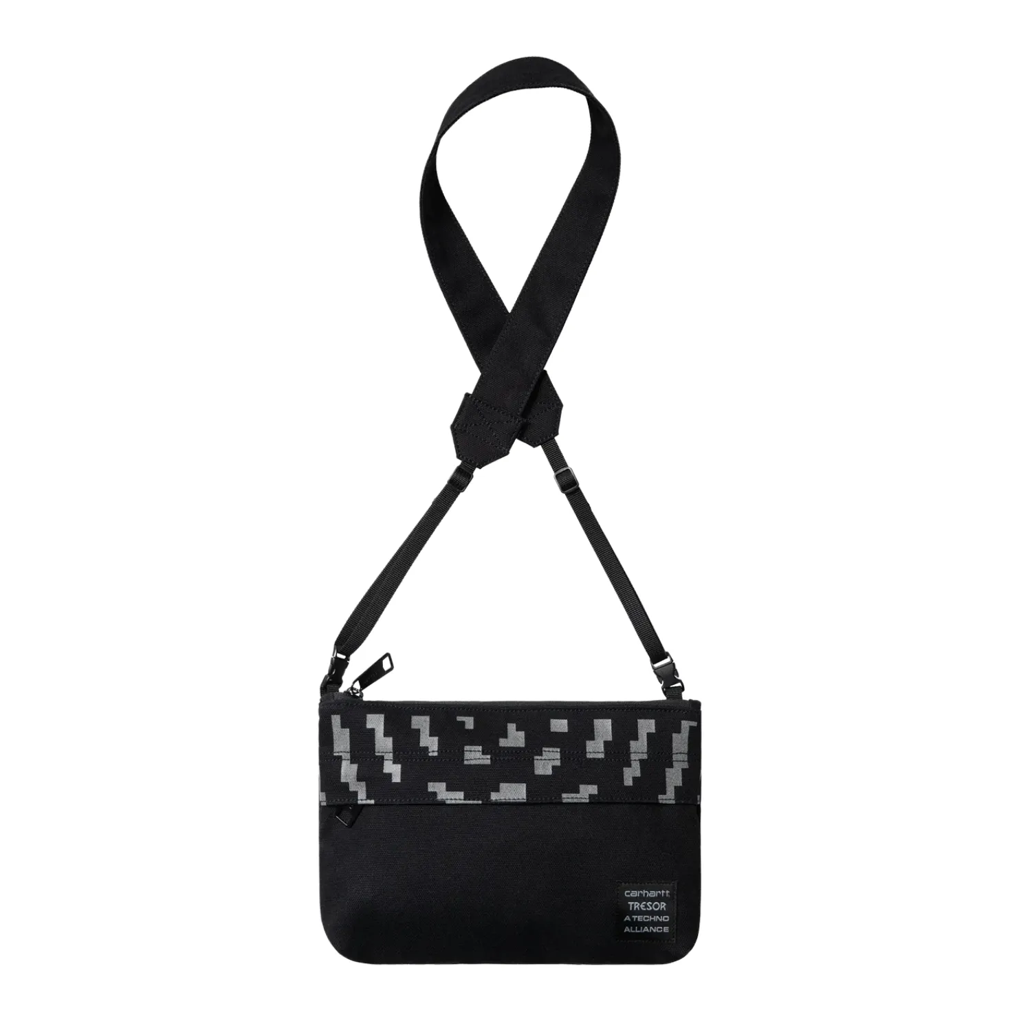 Carhartt WIP x Tresor Way of the Light Strap Bag - Black/Dark Grey Reflective