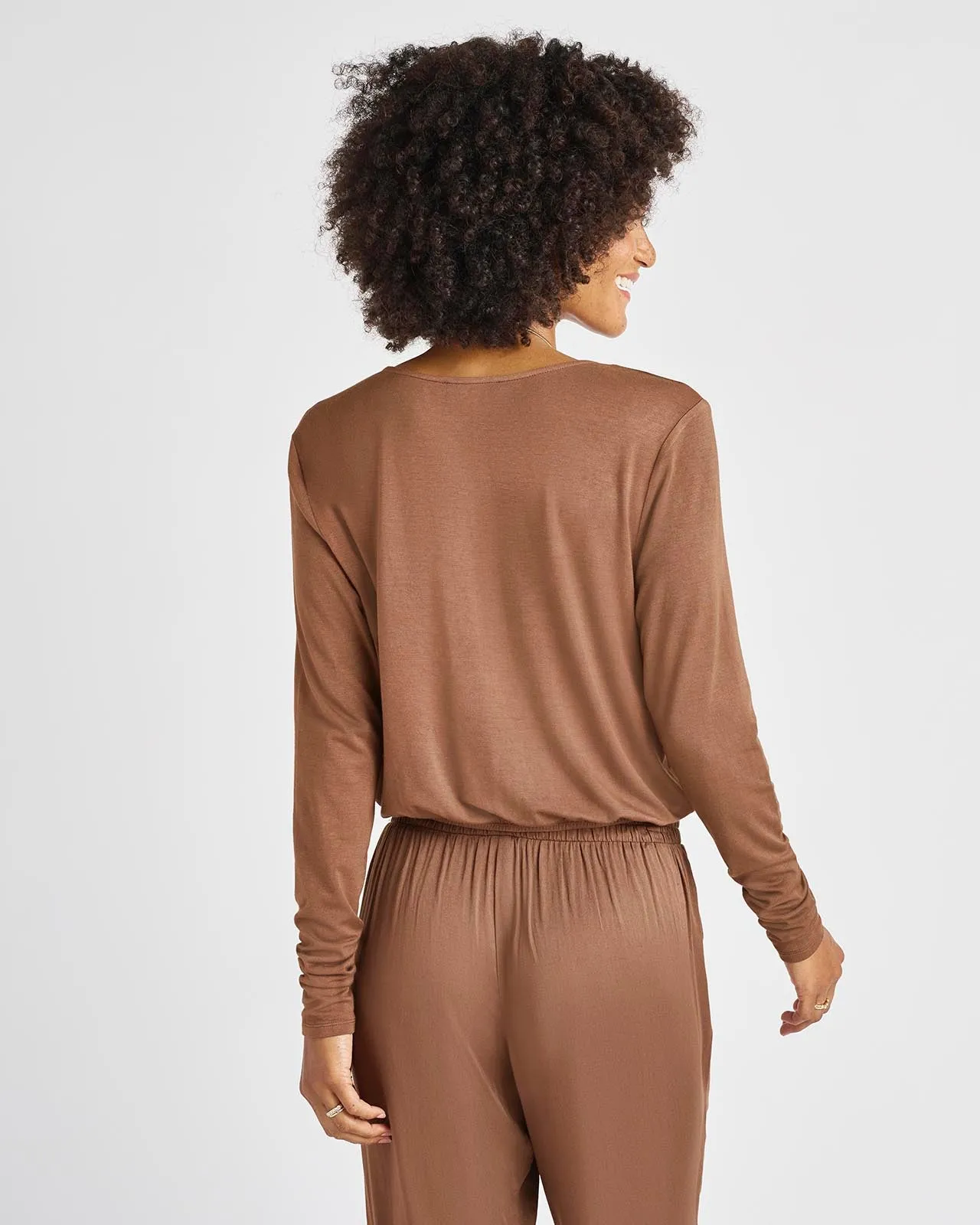 Chelsea Long Sleeve Surplice Top
