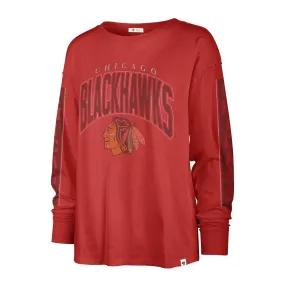 CHICAGO BLACKHAWKS TOMCAT '47 SOA LONG SLEEVE TEE WOMENS