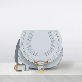 CHLOÉ The Sustainable Edit Marcie Leather Crossbody Bag - Graceful Blue