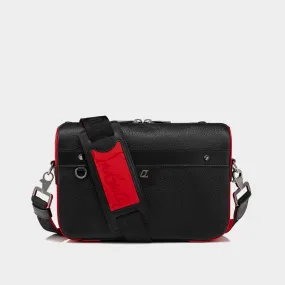 CHRISTIAN LOUBOUTIN Ruisbuddy Leather Messenger Bag - BLACKLOUBIBLACK