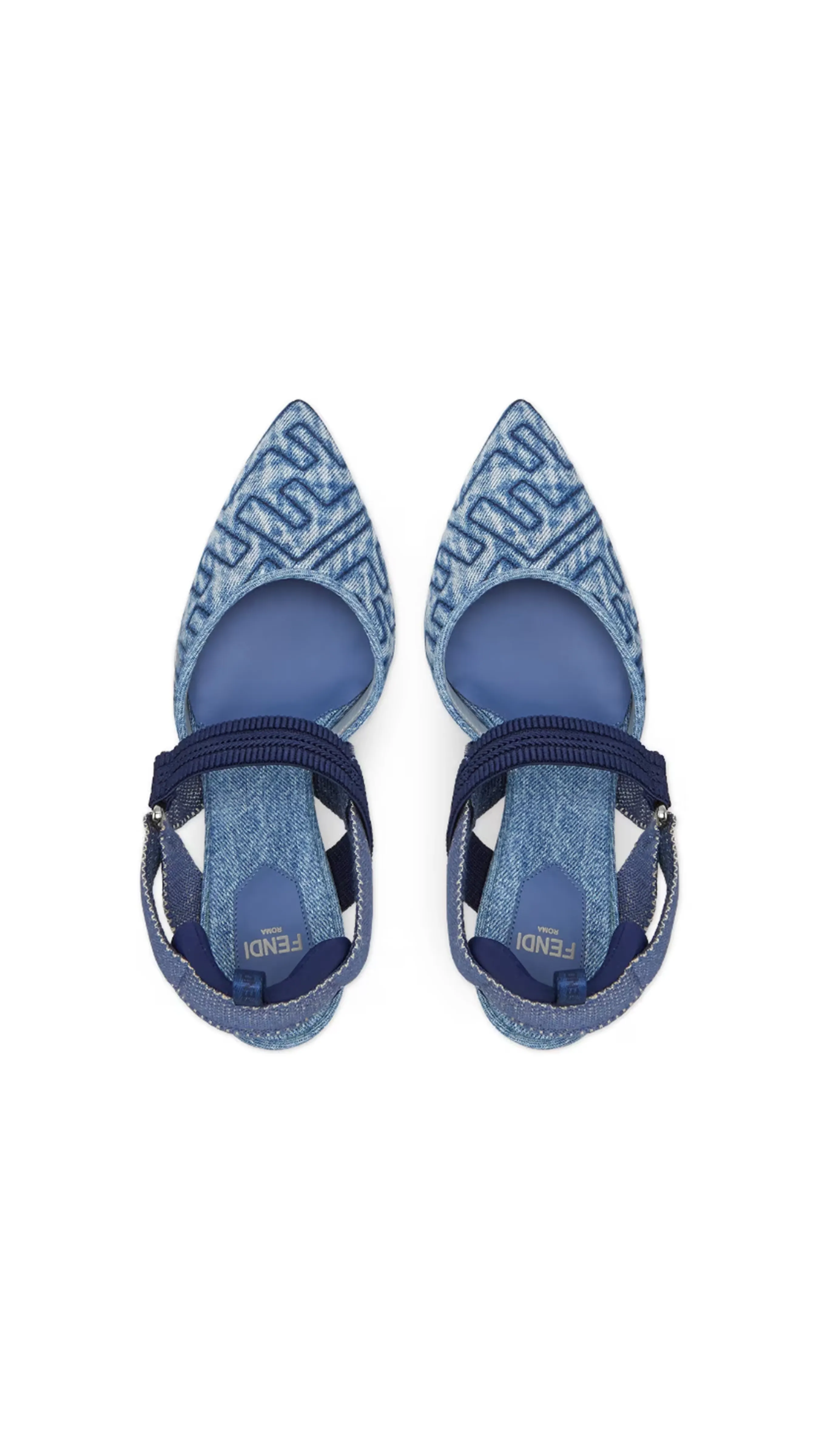 Colibrì Denim Slingbacks - Blue