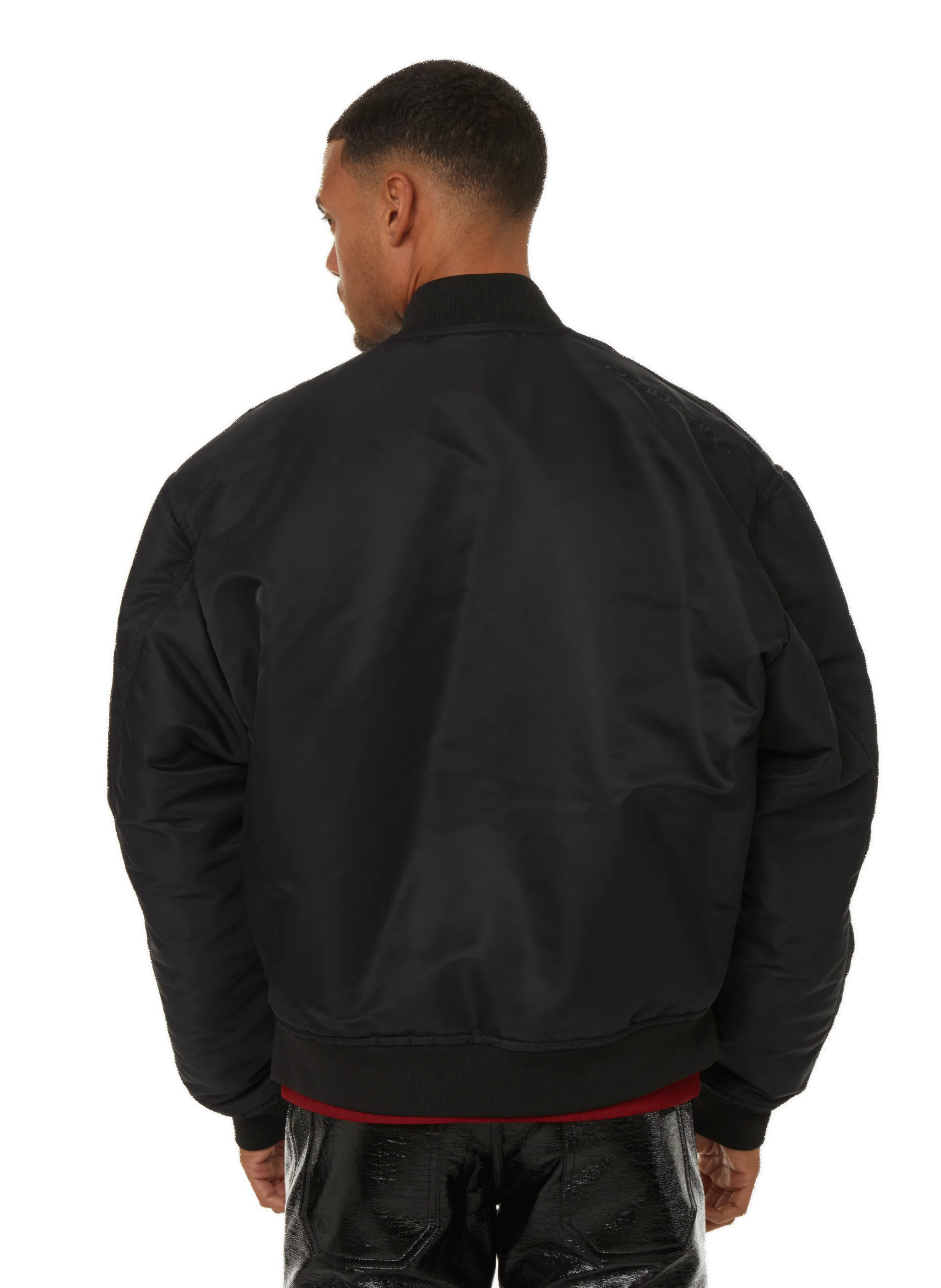 COURRÈGES  Bomber jacket with logo - Black