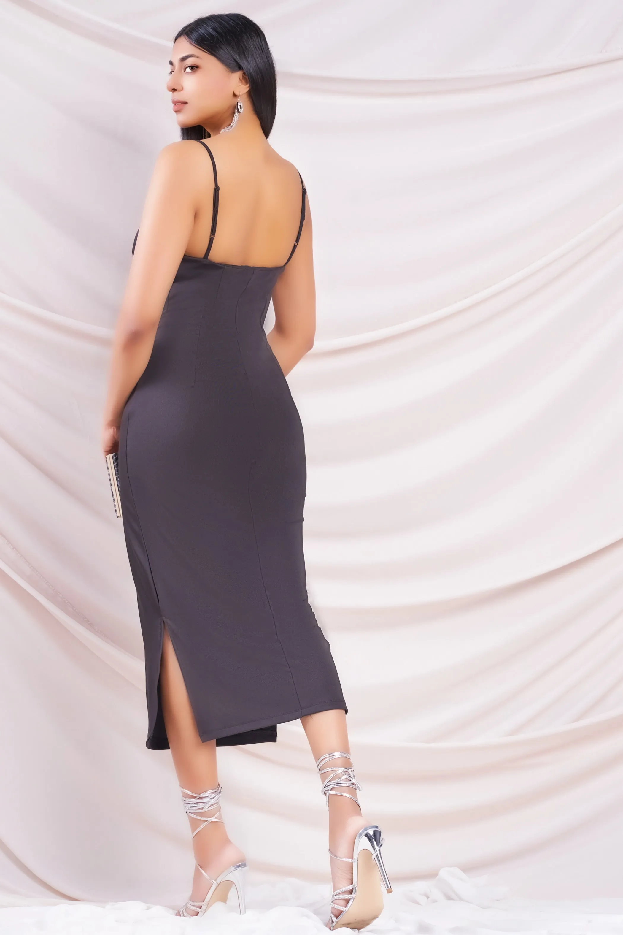 Cowl Detail Slip Dress