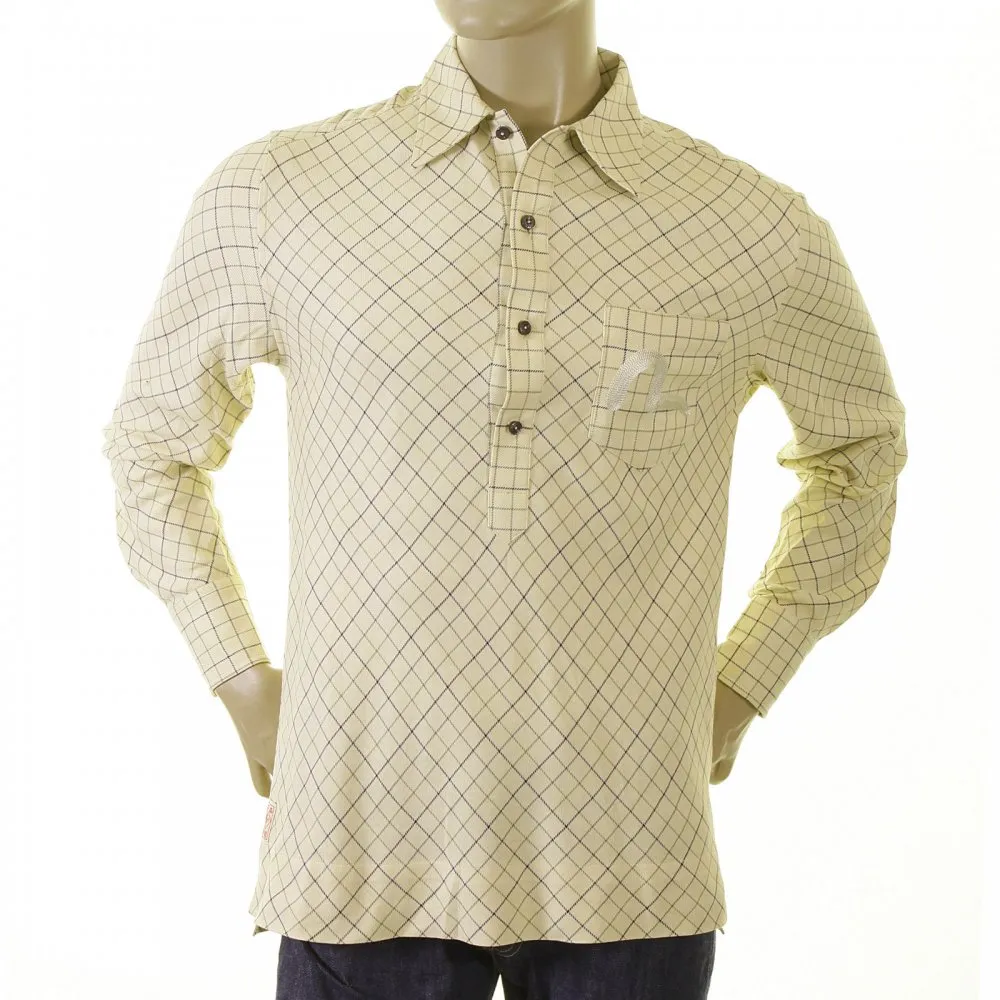 Cream-Coloured Tattersall Polo shirt