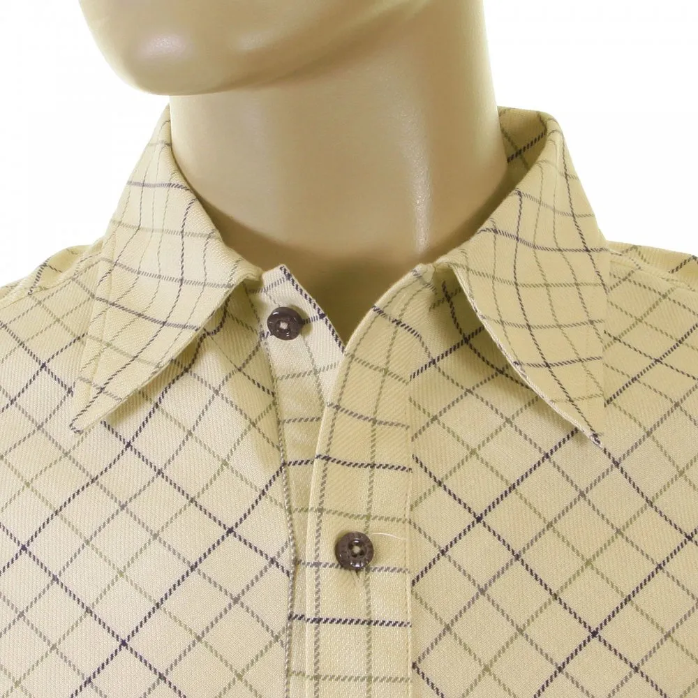 Cream-Coloured Tattersall Polo shirt