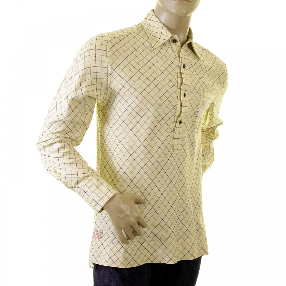 Cream-Coloured Tattersall Polo shirt