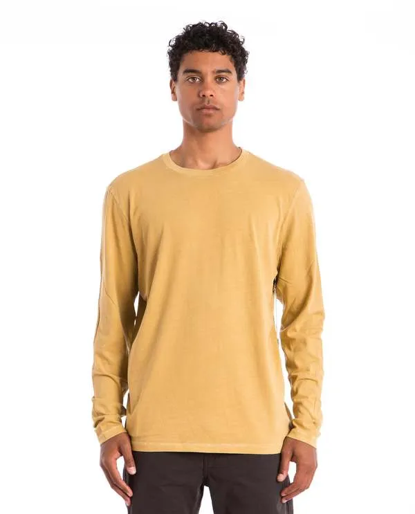 Crewneck Long Sleeve Tee - Tan