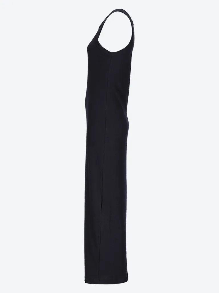 Curved rib tank dress