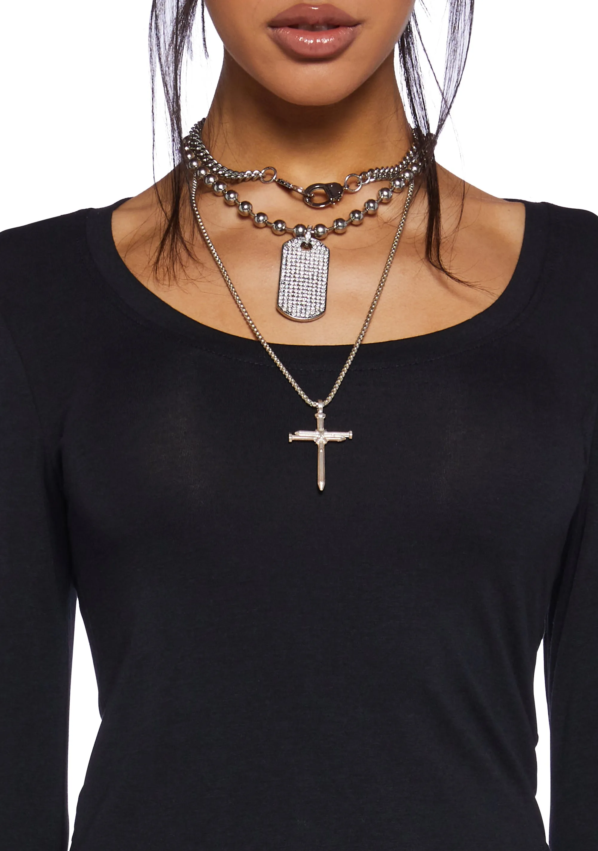 DBD Eagle Mesh Slip Dress-