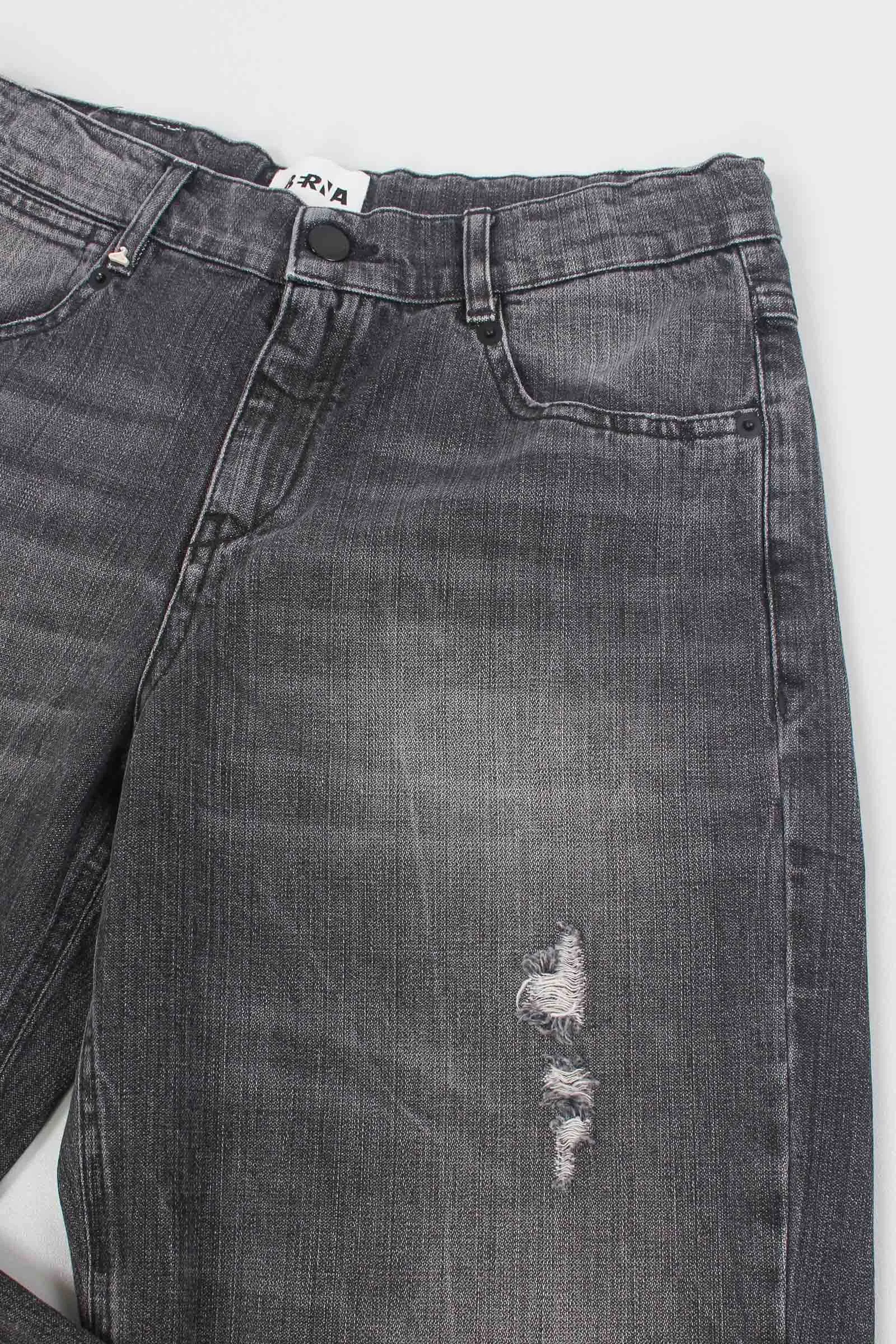 Denim Micro Rotture Nero