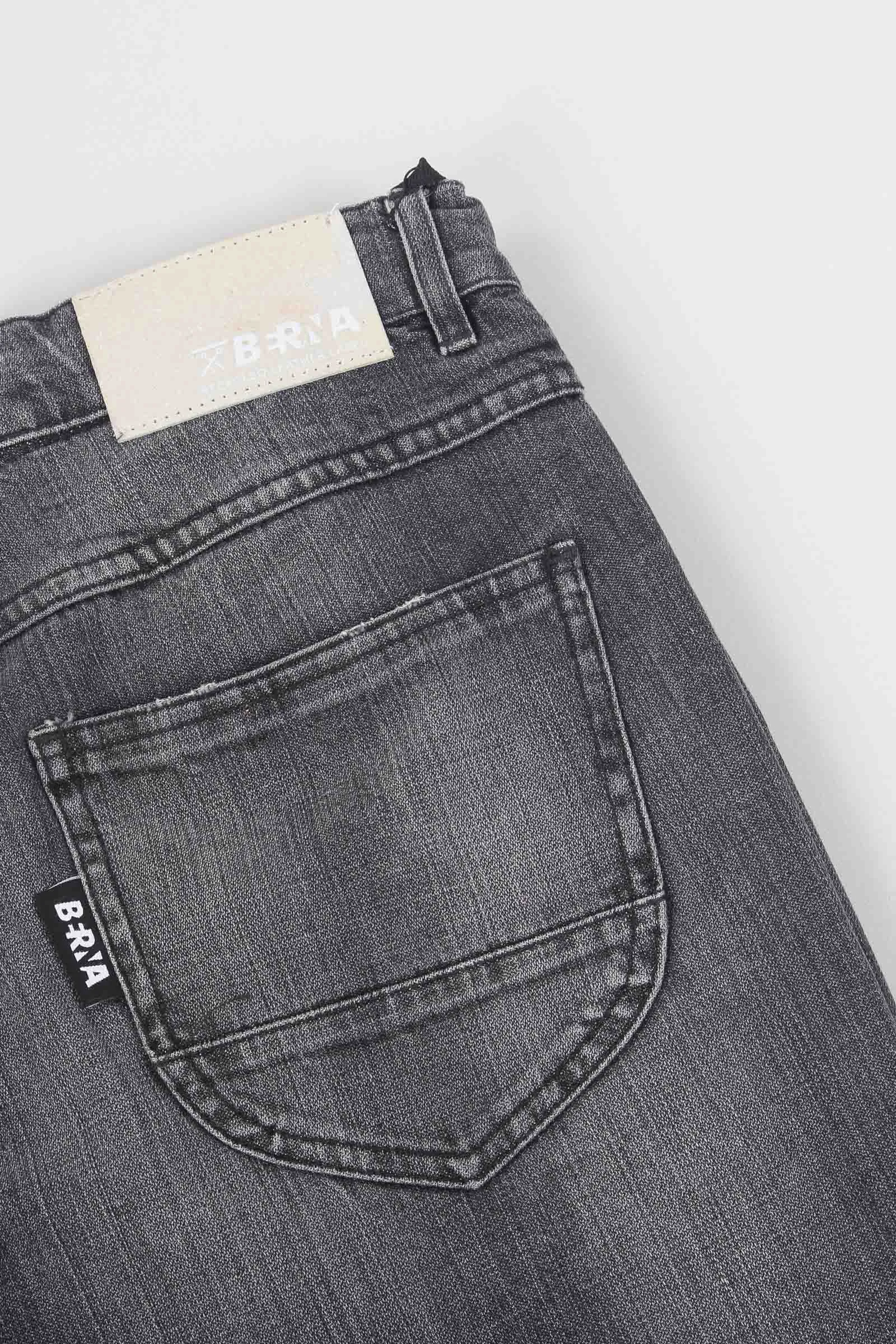 Denim Micro Rotture Nero