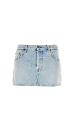 Denim Miniskirt - Sapphire Blue